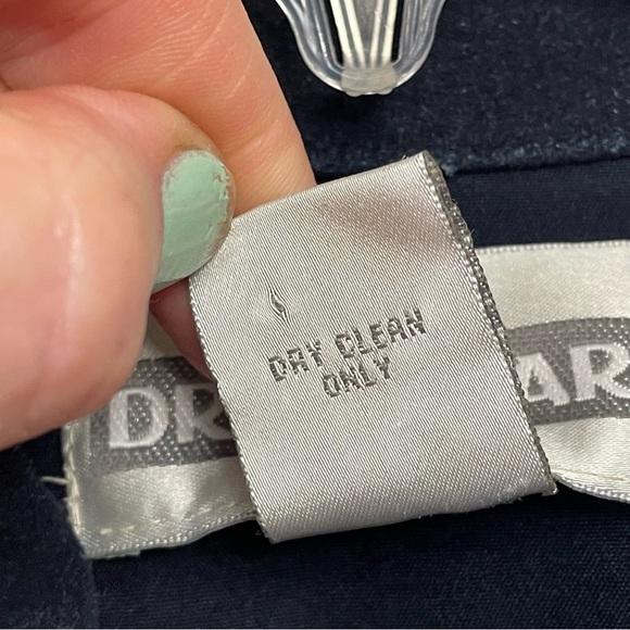 Vintage Leather Wool Knit Patchwork Zip Up Dress Barn Vest Size Medium - Picture 4 of 8